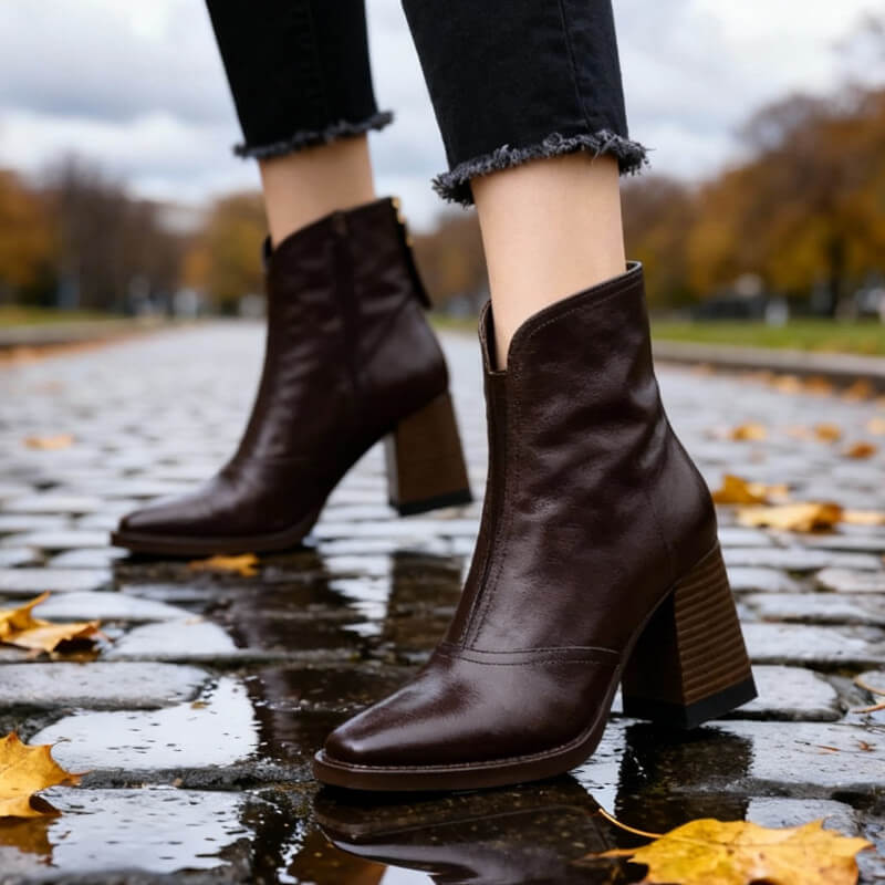 VIVIEN | ELEGANT HEELED ANKLE BOOTS