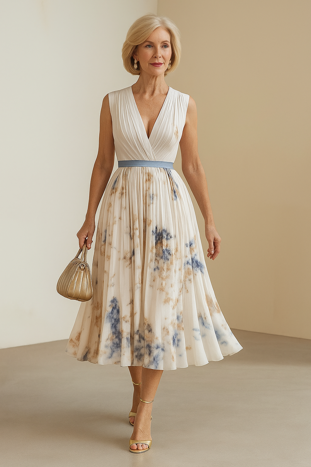 ELARA | DRESS WITH SOFT V-NECK