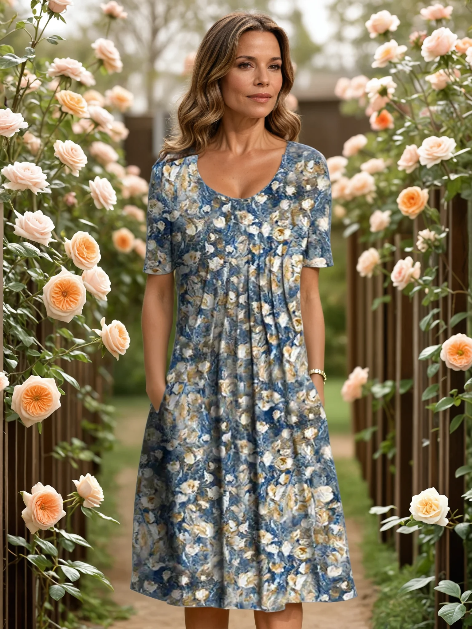 MARIANNE | ELEGANT DRESS WITH TUMMY COVERAGE