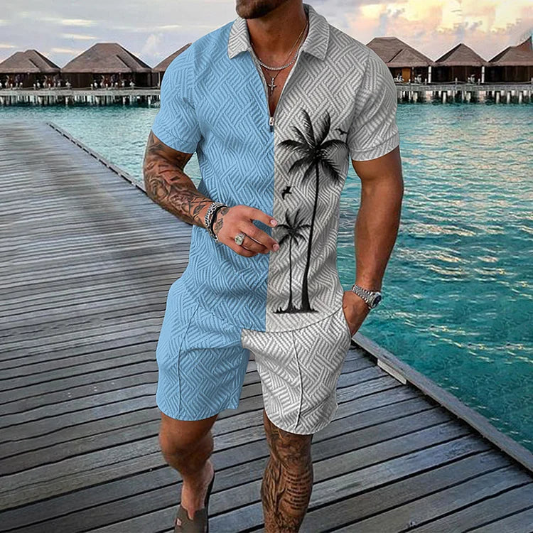 NICO | KOKOSPALMEN POLOSHIRT- & SHORTS-SET