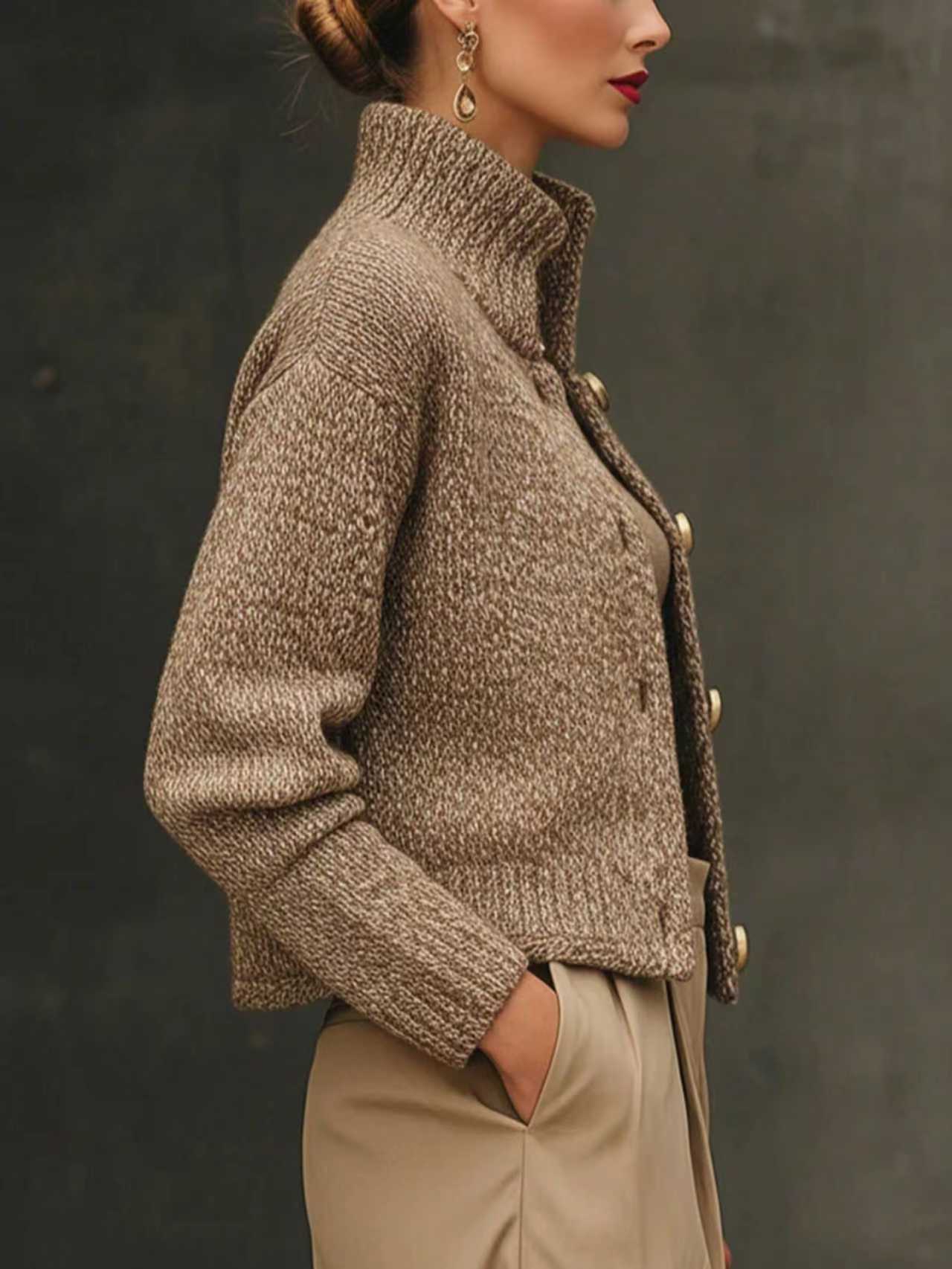 TABITHA | BUTTON-FRONT KNIT CARDIGAN