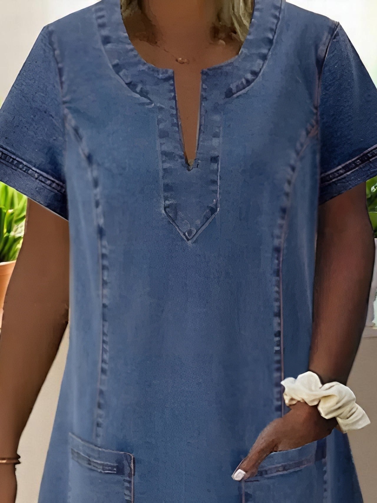 SKY | DURABLE DENIM DRESS