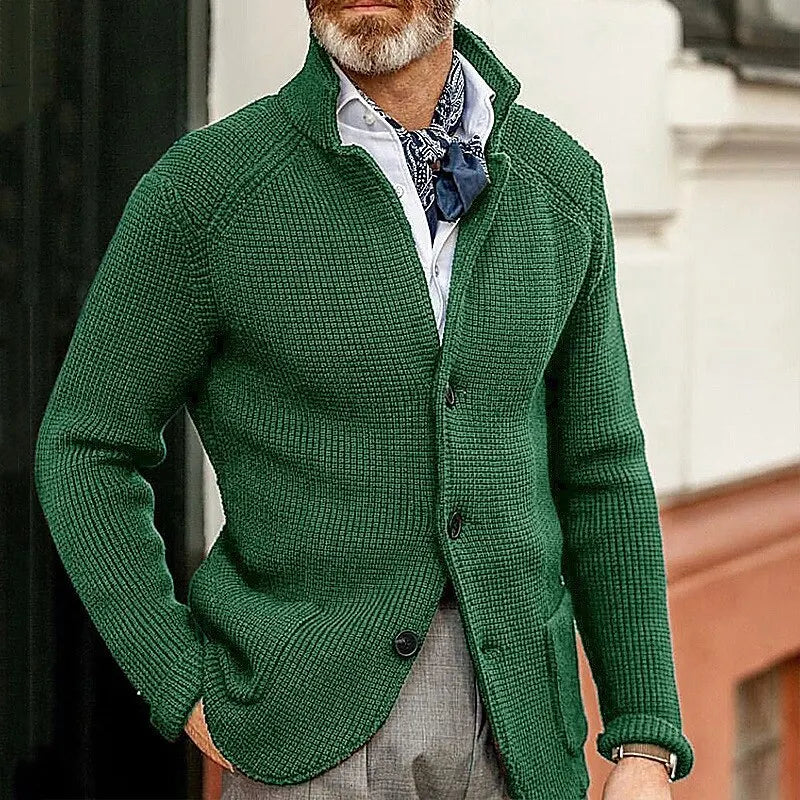 HARRIS | KNITTED BUTTON-UP CARDIGAN