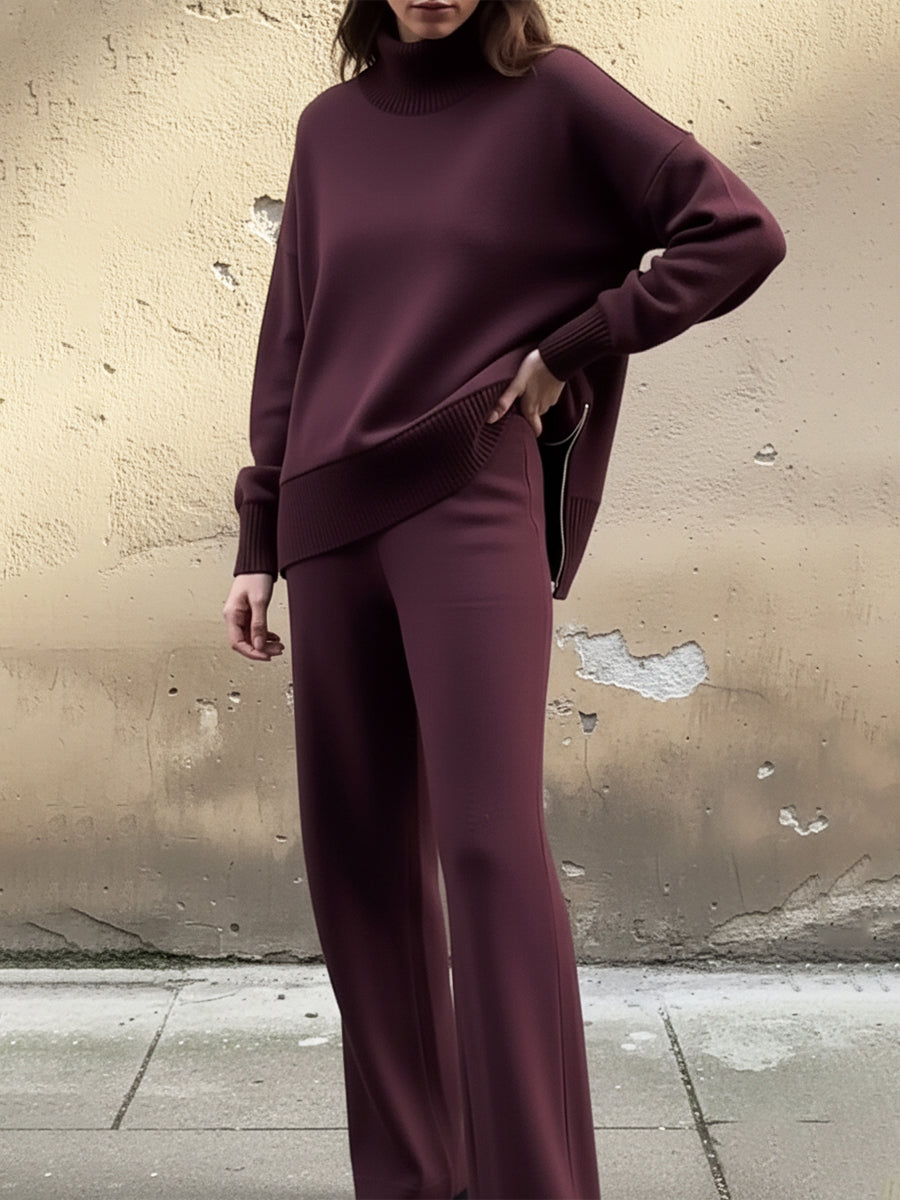 MATILDA | TOP STRAIGHT PANTS TWO-PIECE SET
