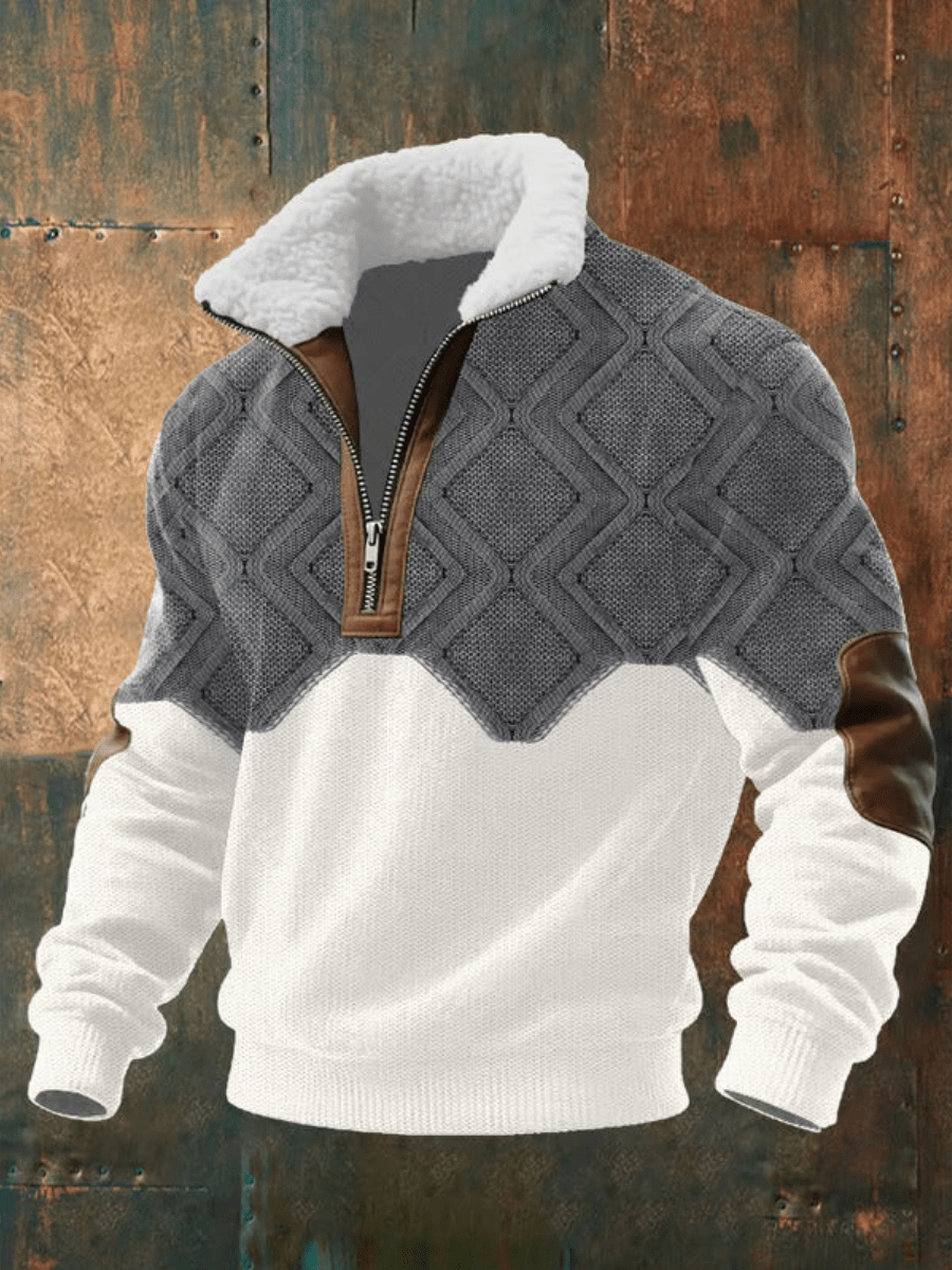 EDWARD | STYLISH FLEECE-COLLAR JUMPER