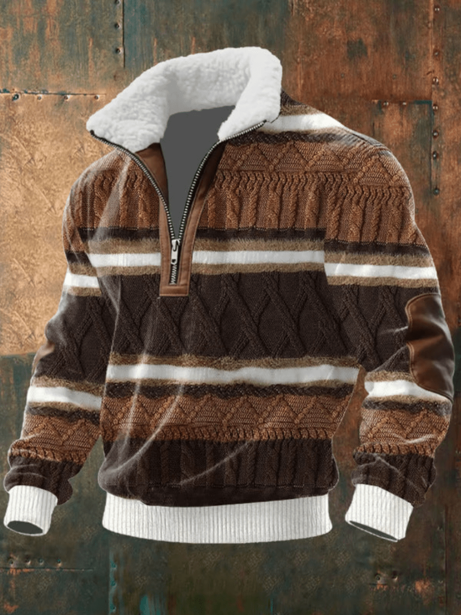 EDWARD | STYLISH FLEECE-COLLAR JUMPER