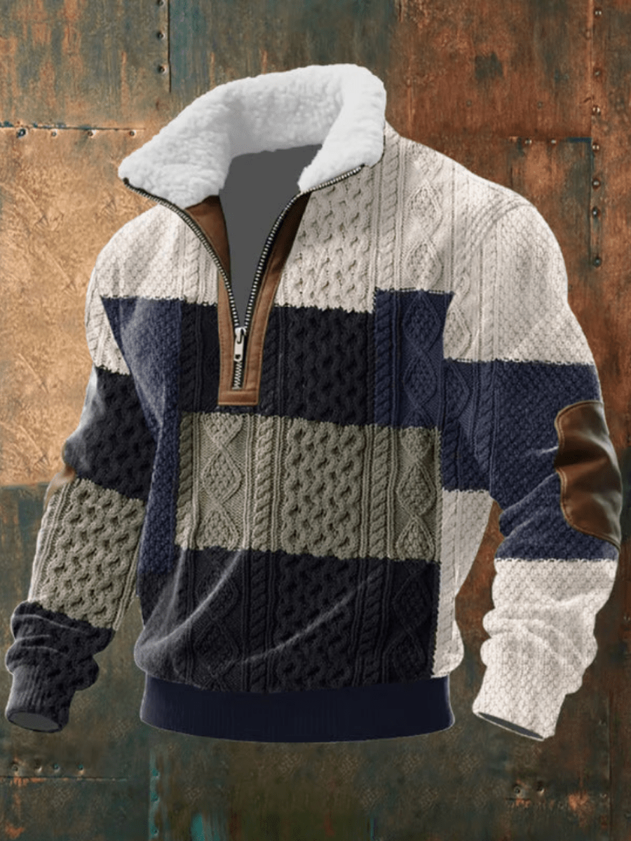 EDWARD | STYLISH FLEECE-COLLAR JUMPER